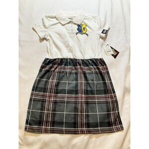 NWT Beetlejuice Girls Northanger School Dress Uniform Halloween Outfit Sz S 6/7